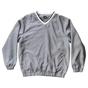 Pro Tour Cool Play Houndstooth V-Neck Golf Pullover Windbreaker Men's XL